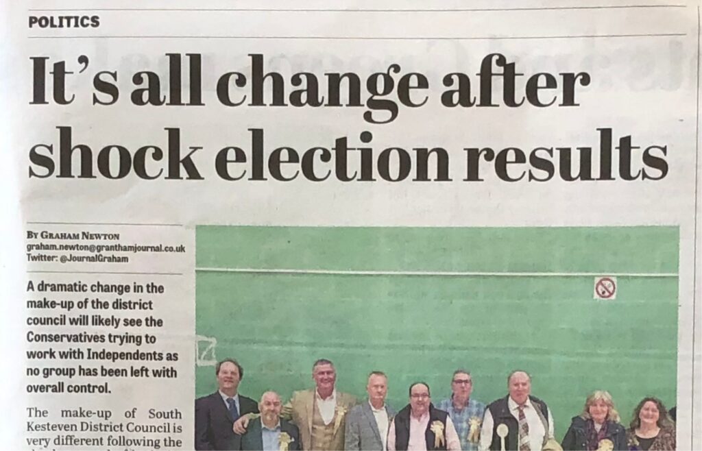 Local Press for South Lincolnshire Green Party Election Success